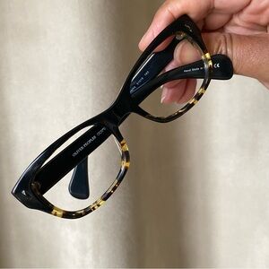 Oliver Peoples Rx Eyewear Glasses Wacks, Black and Tortoise